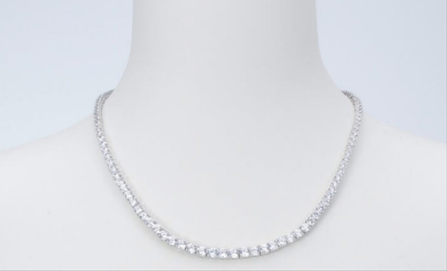 Collar de tenis de oro de 8 quilates y diamantes naturales