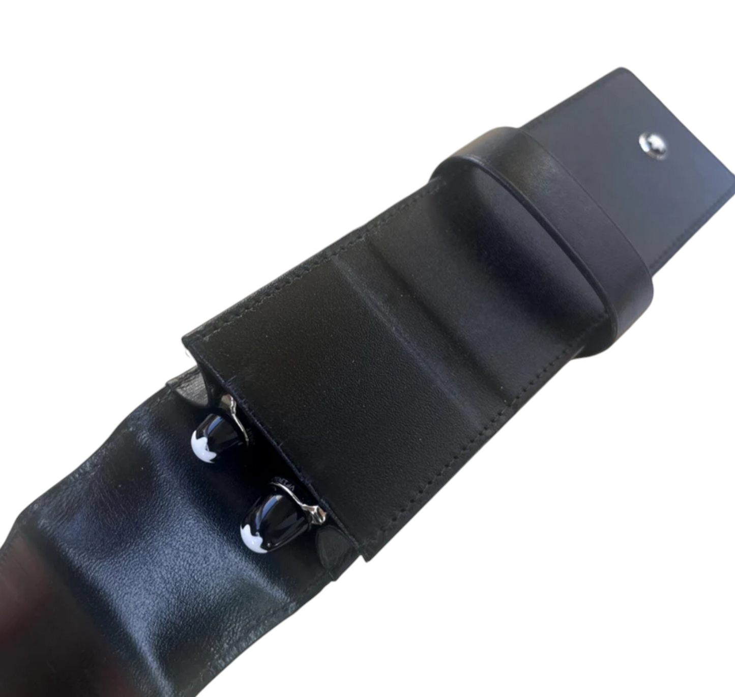 Juego de 2 bolígrafos, pluma estilográfica y bolígrafo 145 Montblanc Meisterstück Glacier Classique