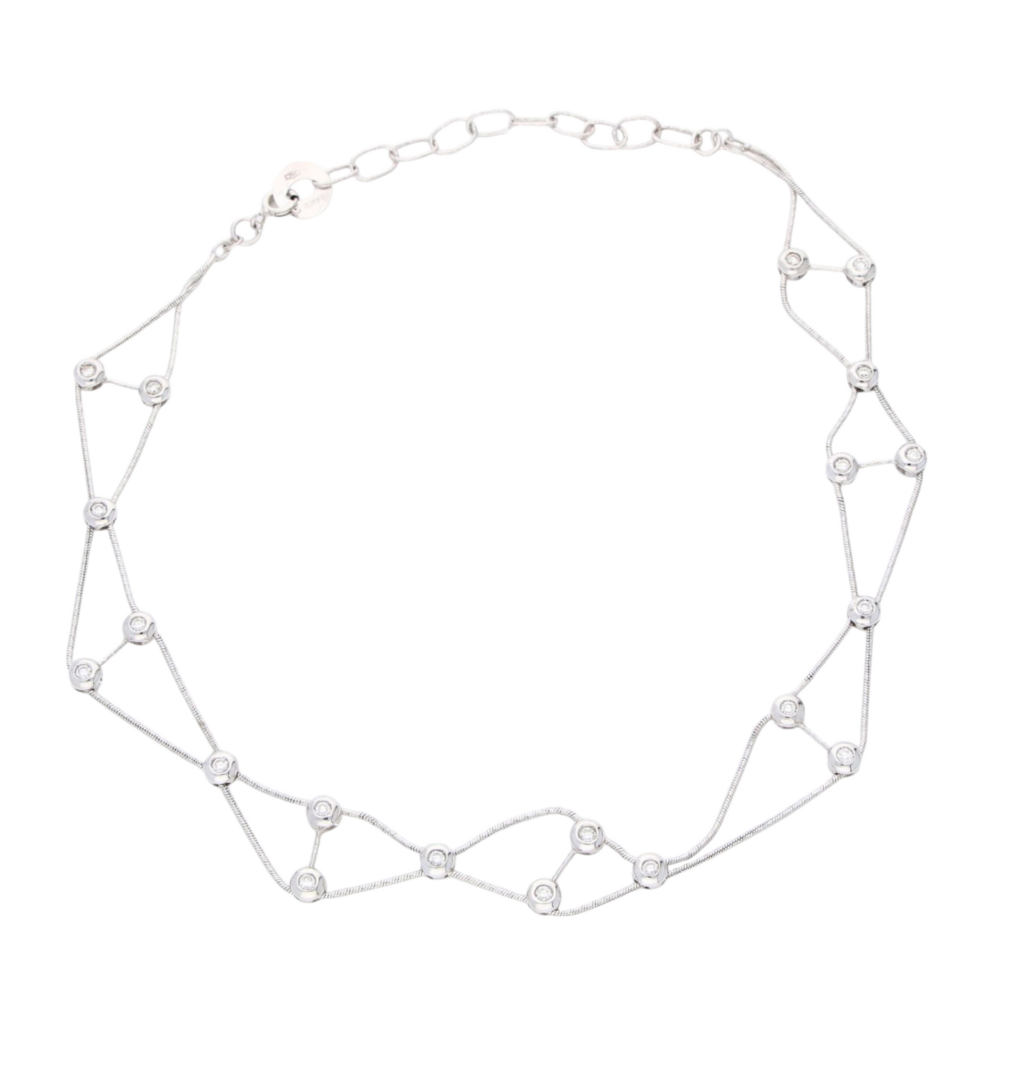 Collana in oro e diamanti naturali 2.00ct