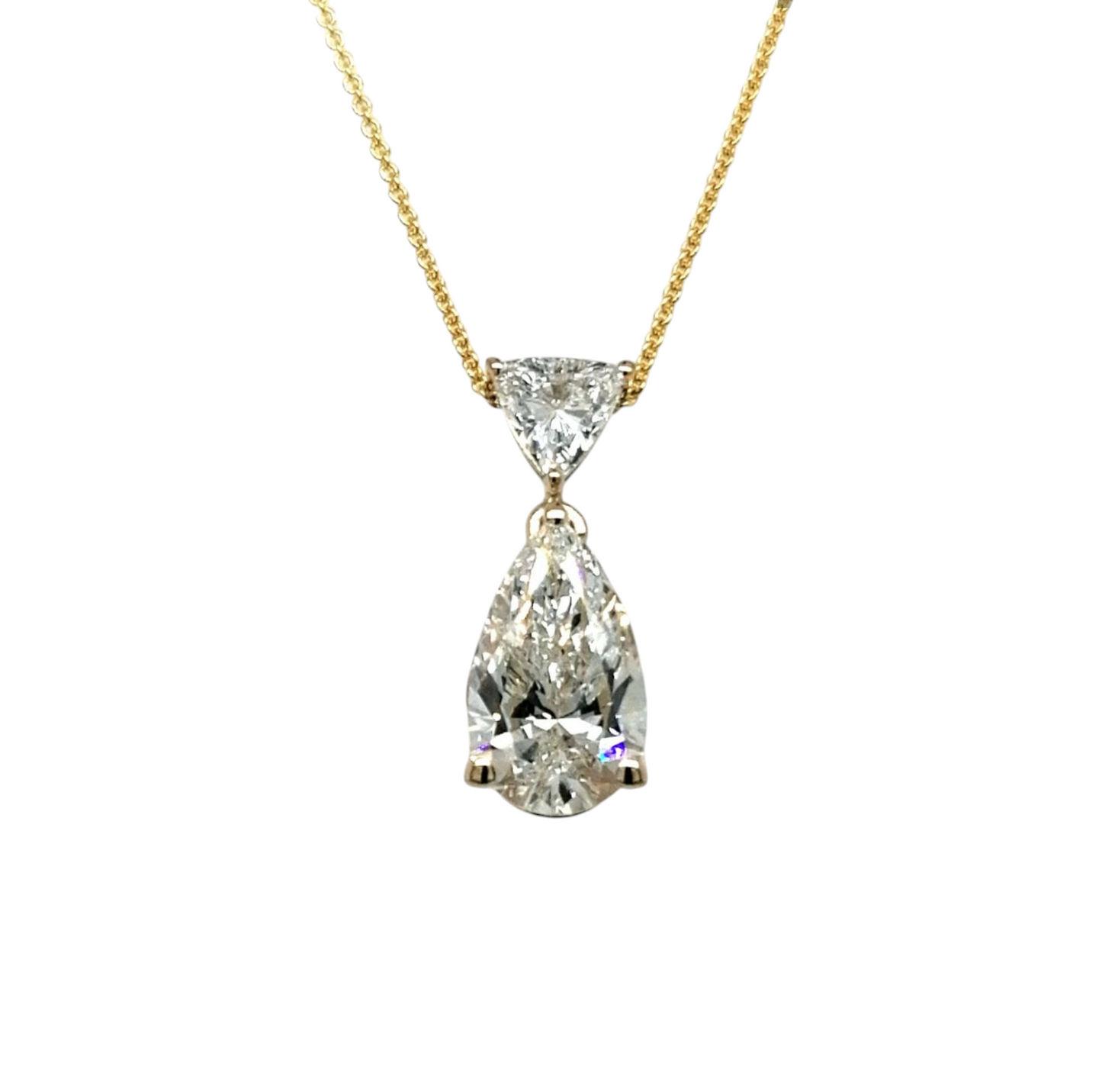 Collana in oro bianco e diamanti naturali 0.70ct