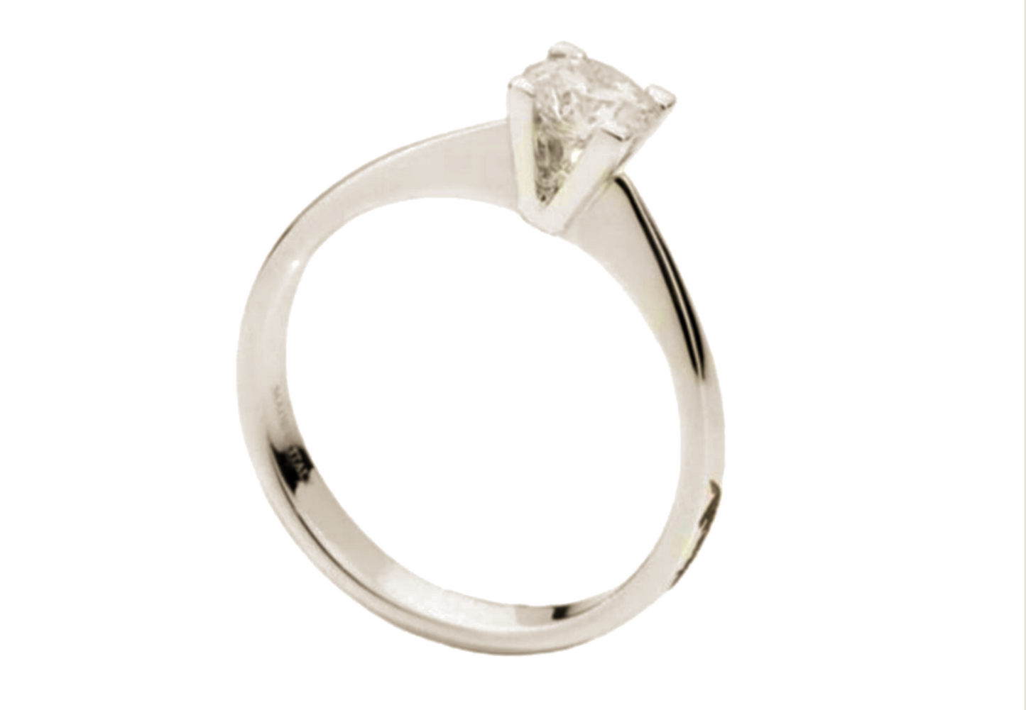 HRD-zertifizierter Solitärring mit 0,25 ct zentralem Naturdiamanten