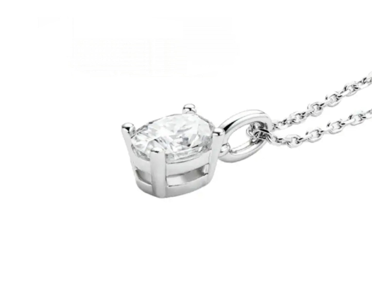 HRD ANTWERP Anhänger ovaler Lichtpunkt Gold und Naturdiamant 0,15 ct