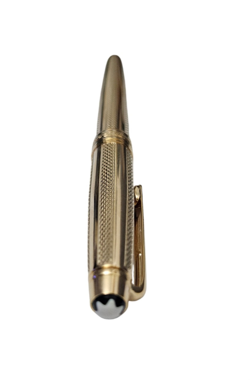 PLUMA ESTILOGRÁFICA MONTBLANC BAÑADA EN ORO MEISTERSTÜCK