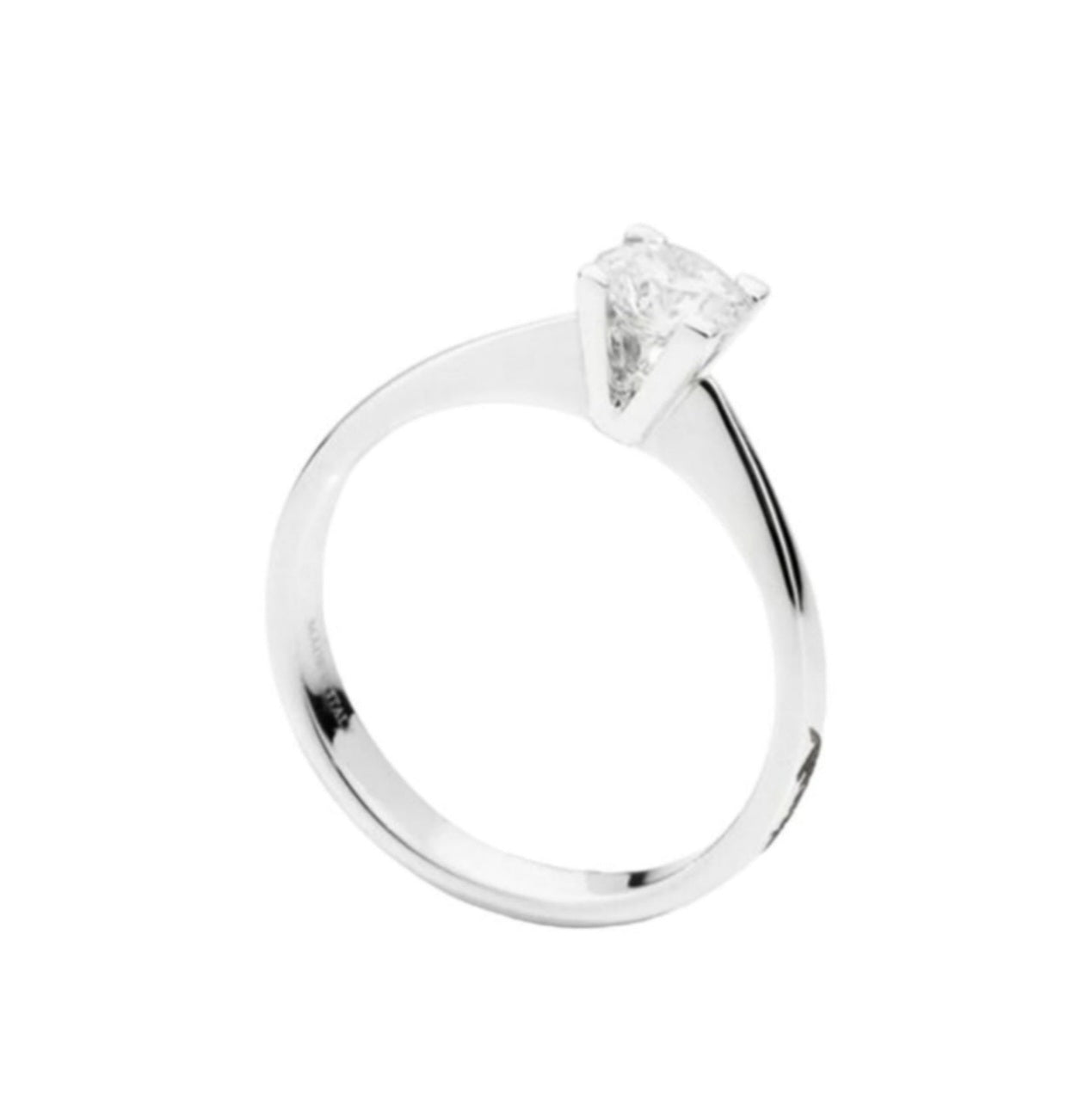 Solitärring mit natürlichem Diamanten 0,50 ct, zertifiziert IGI D IF