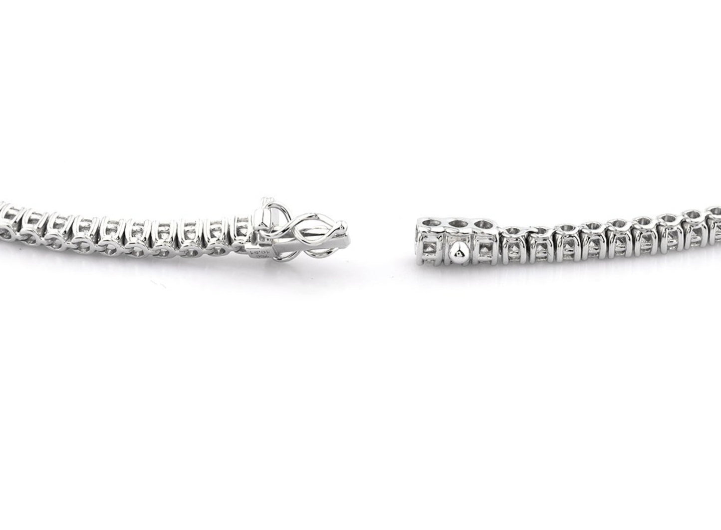 Collana tennis in oro 18k e diamanti naturali 9.90ct certificato IGI