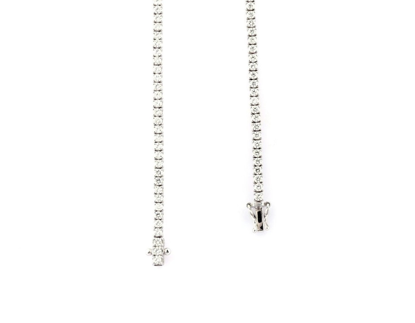 Collana tennis in oro 18k e diamanti naturali 9.90ct certificato IGI