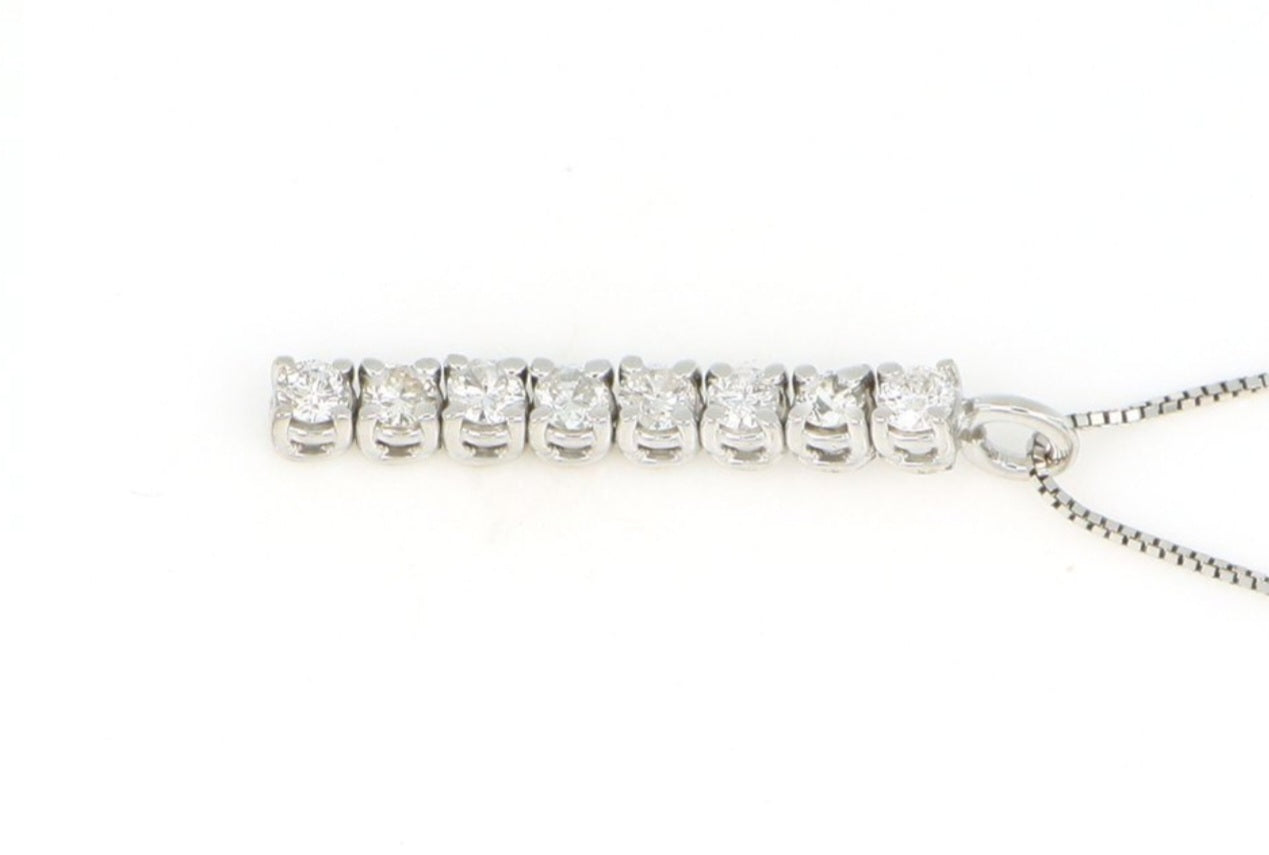 Collana in oro con diamanti naturali 0.80ct