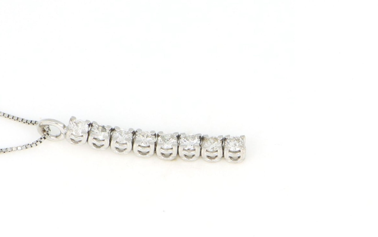Collana in oro con diamanti naturali 0.80ct