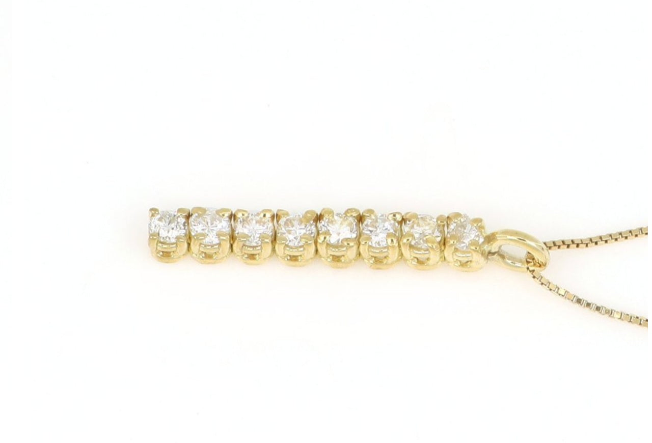 Collana in oro con diamanti naturali 0.80ct