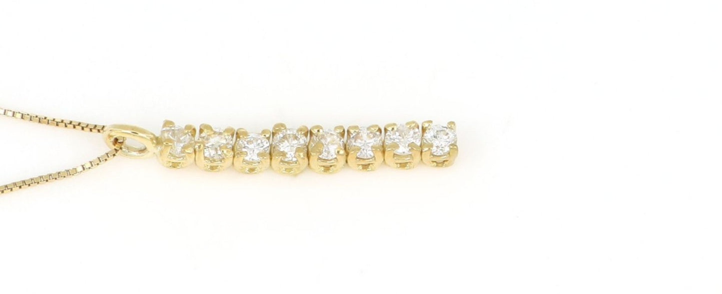 Collana in oro con diamanti naturali 0.80ct