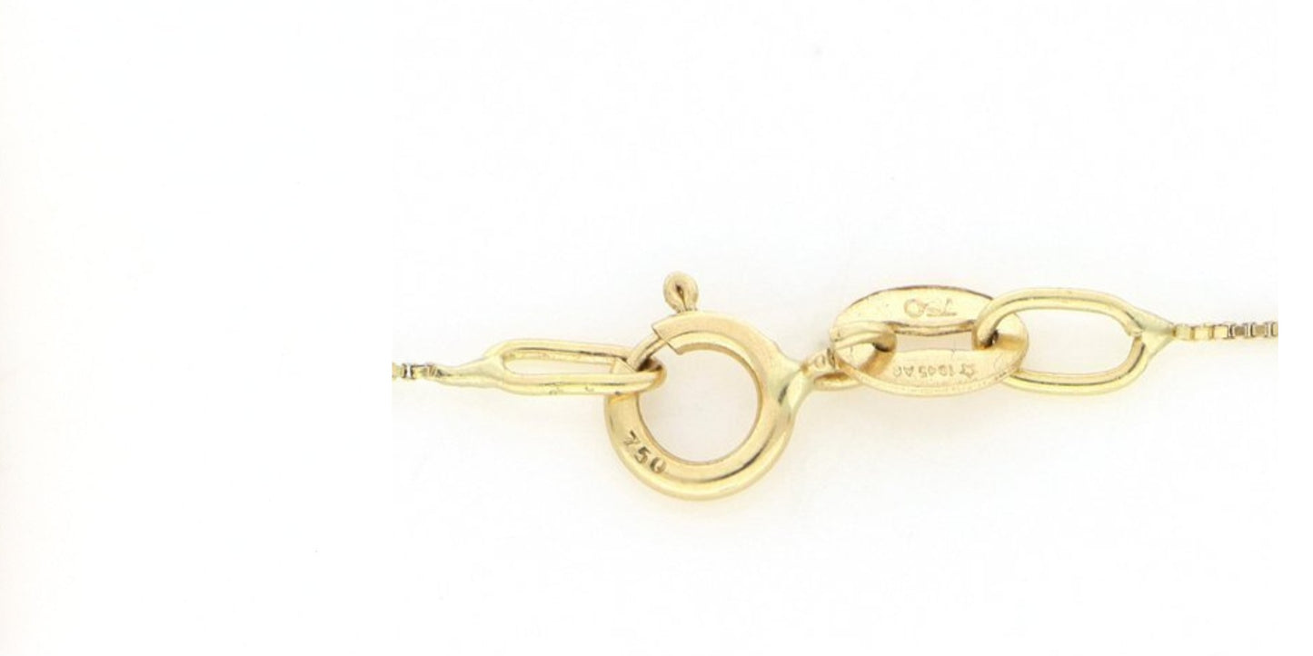 Collana in oro con diamanti naturali 0.80ct