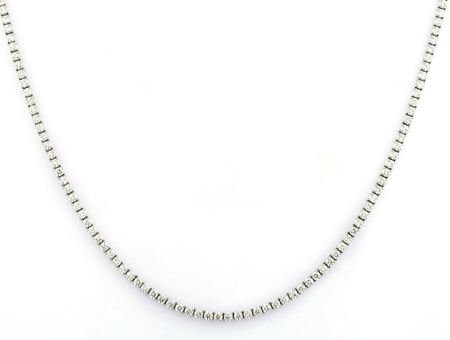 Collana tennis in oro e diamanti naturali 3.50ct certificato IGI