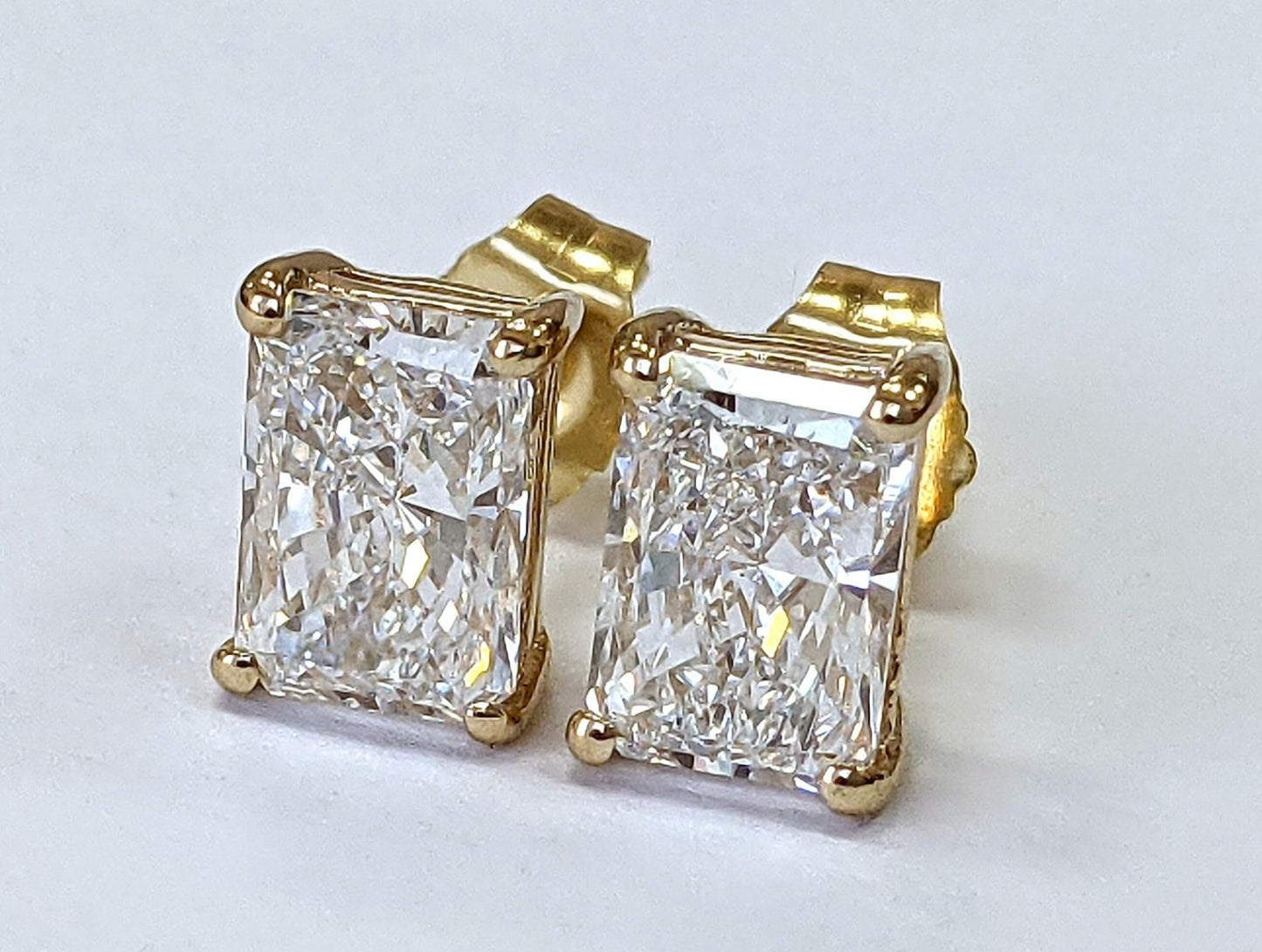Orecchini a lobo - 18 carati Oro giallo - 2.03ct. tw. Diamante (Naturale)