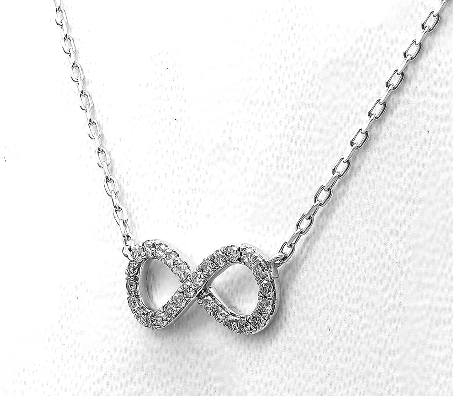 Collana con ciondolo - 18k bianco 0.21ct. tw. Diamante (Naturale)