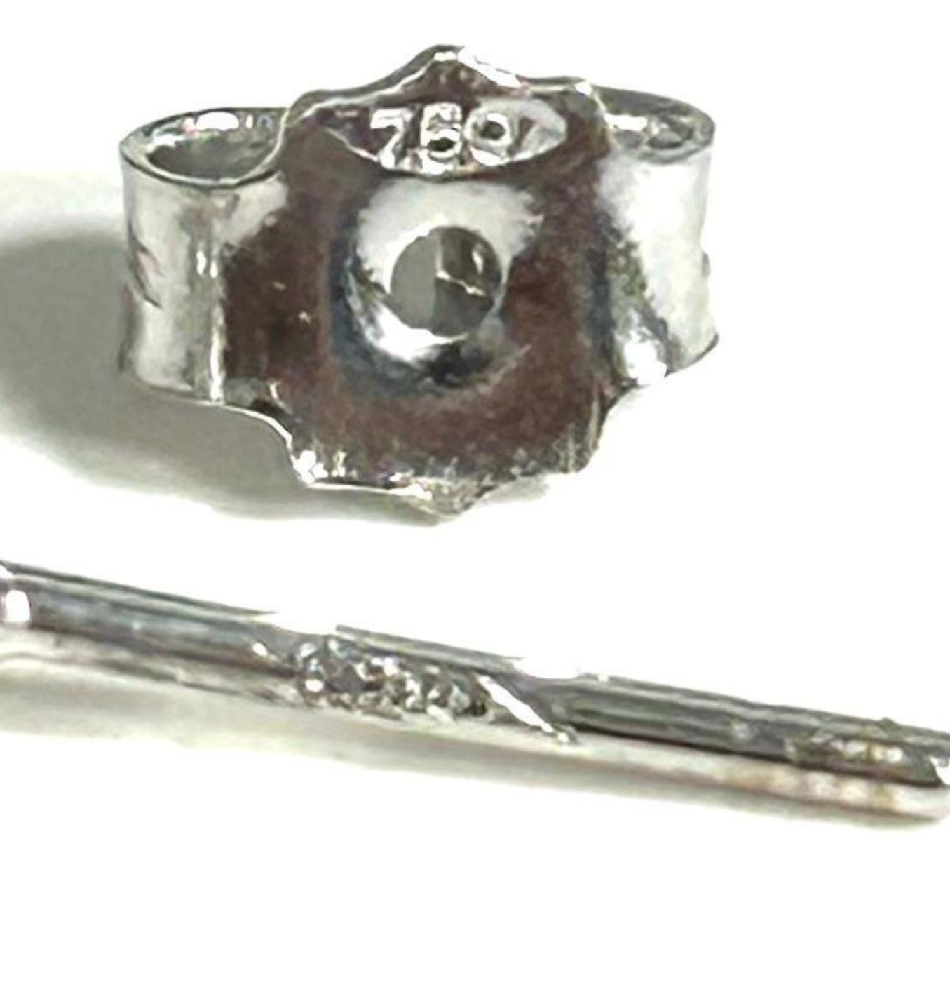 Orecchini - 18 carati Oro bianco Rubino - Diamante