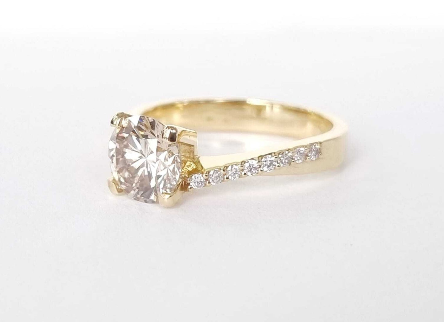 Anello di fidanzamento - 18 carati Oro giallo - 0.56 ct. tw. Diamante (Naturale)
