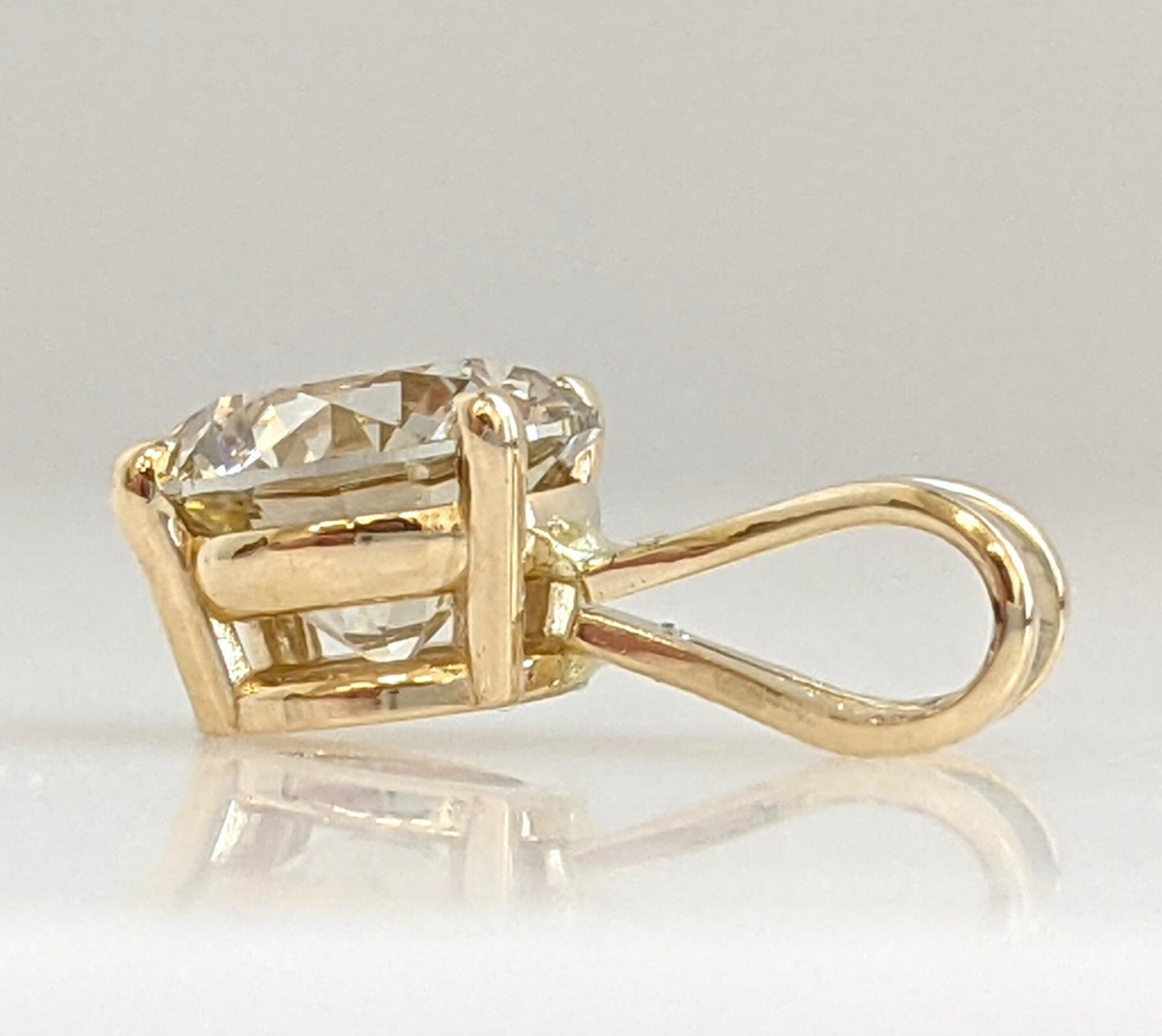 Ciondolo - 18 carati Oro giallo - 1.18ct. tw. Diamante ( naturale) -IGI