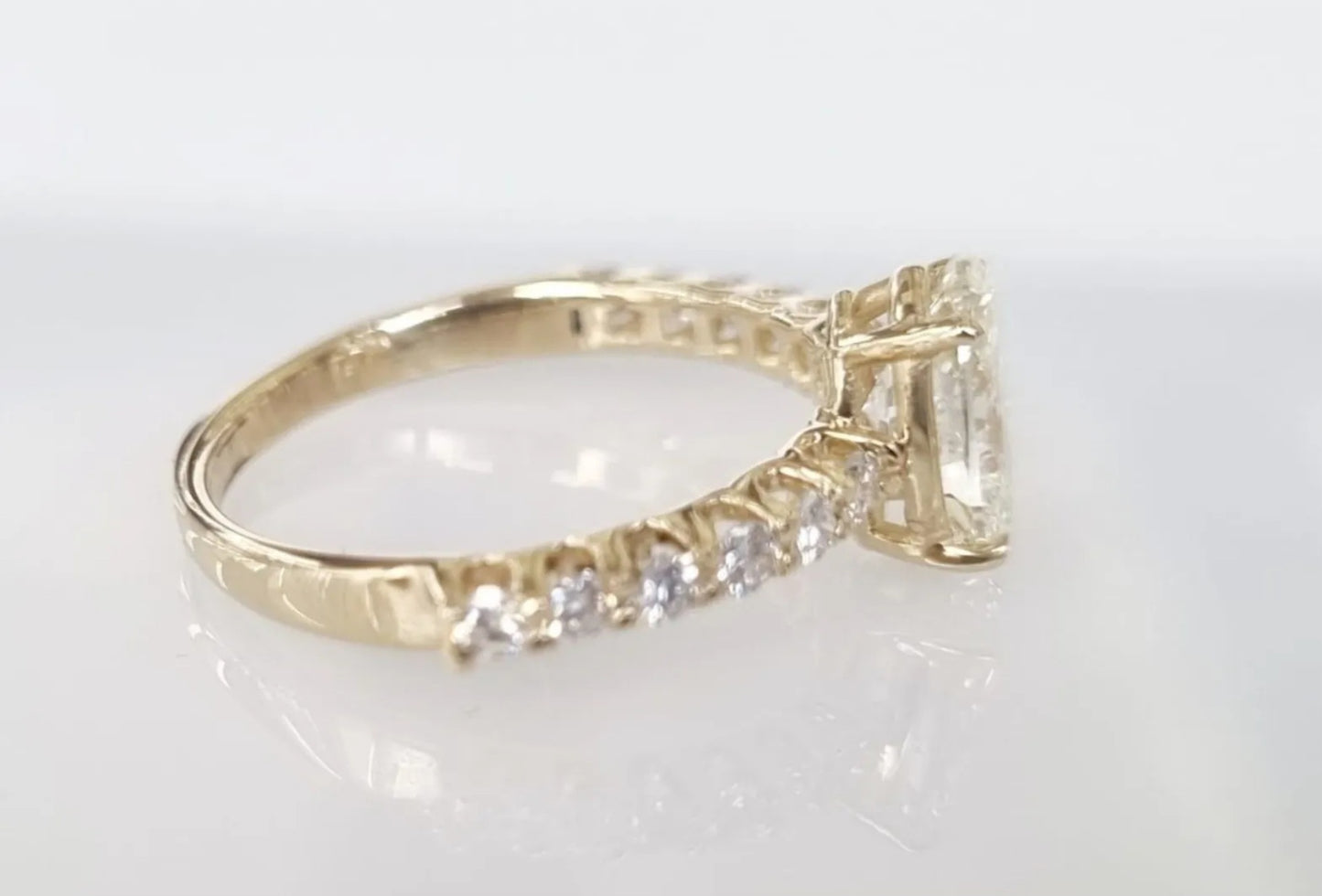Anello di fidanzamento - 18 carati Oro giallo - 1.56ct. tw. Diamante (Naturale)
