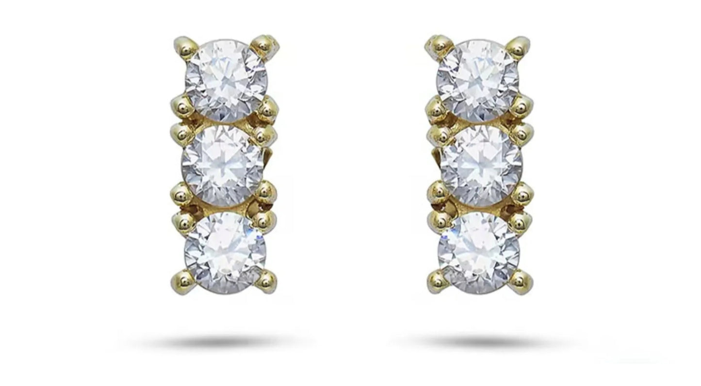 Orecchini - 18 carati Oro bianco - 0.90ct. tw. Diamante (Naturale)