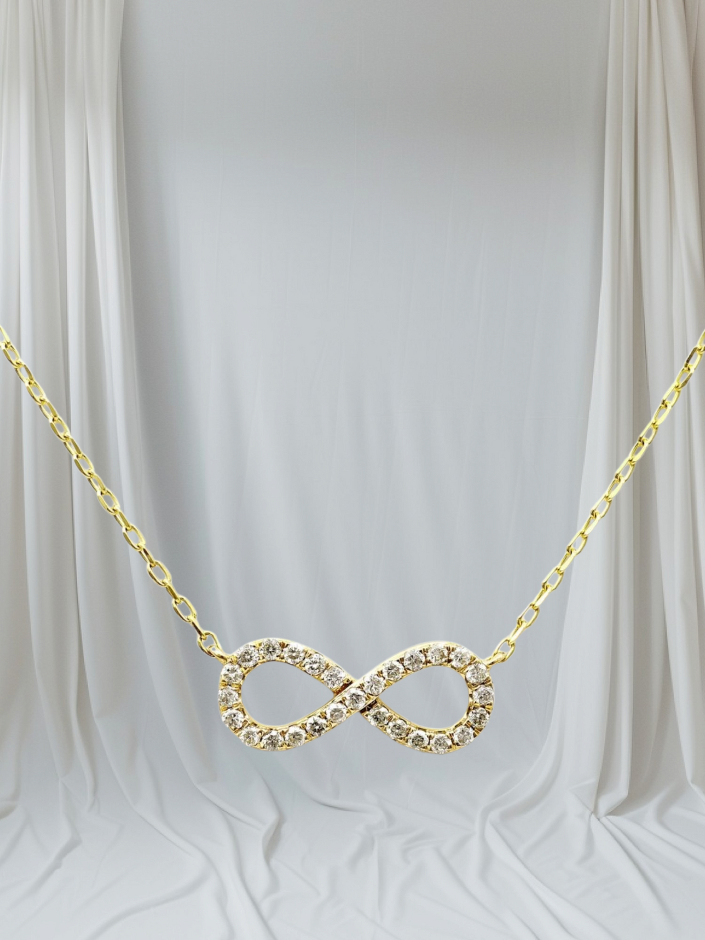 Collana con ciondolo - 18k giallo - 0.21ct. tw. Diamante (Naturale)