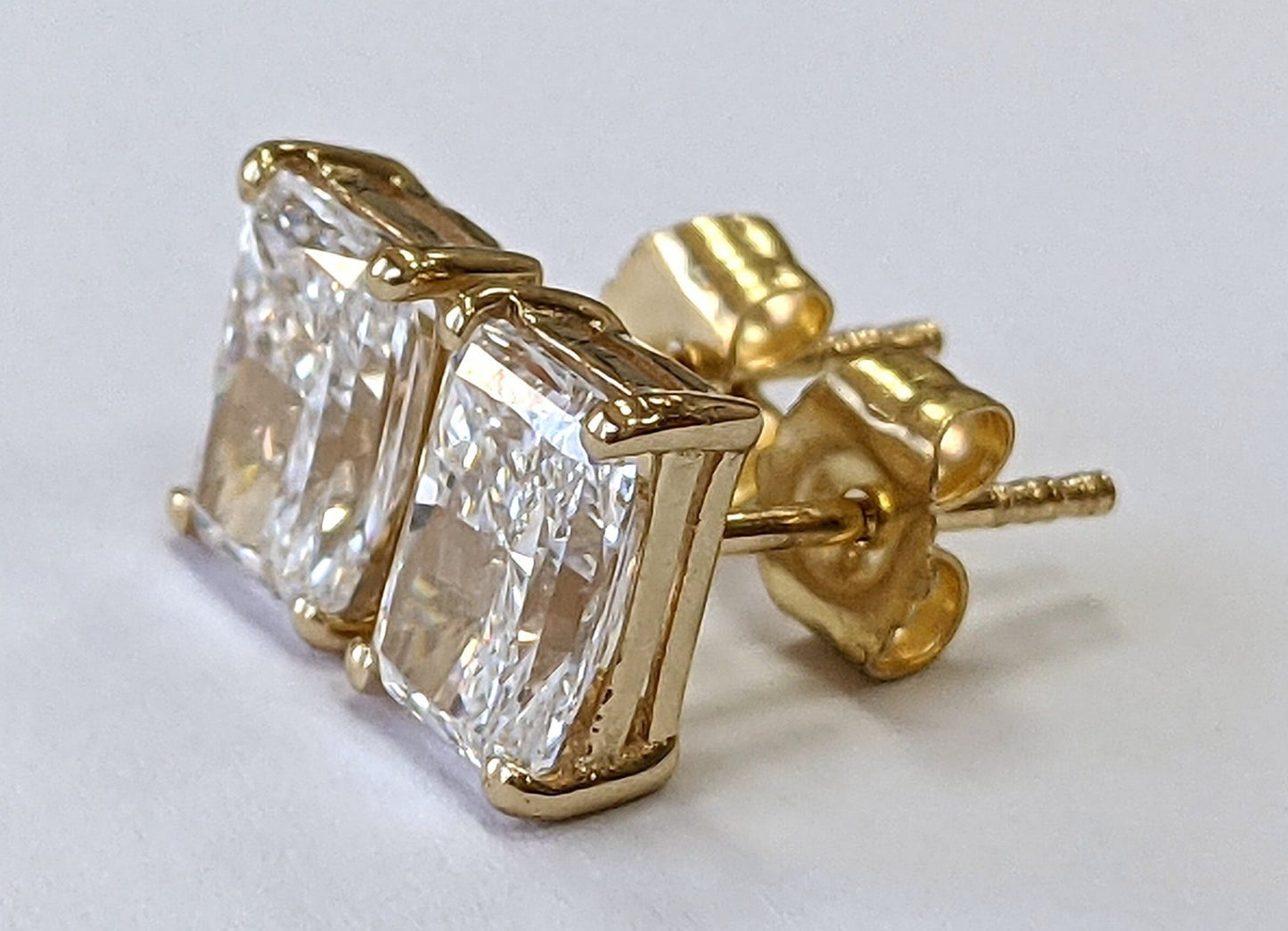 Orecchini a lobo - 18 carati Oro giallo - 2.03ct. tw. Diamante (Naturale)
