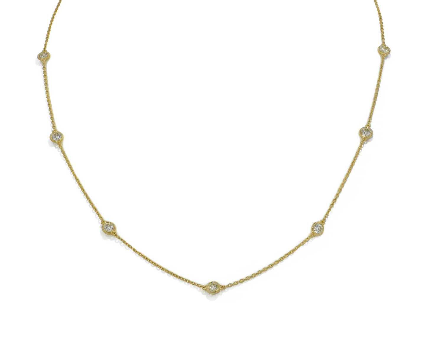 Collana - 18 carati Oro giallo - 1.10ct. tw. Diamante (Naturale)