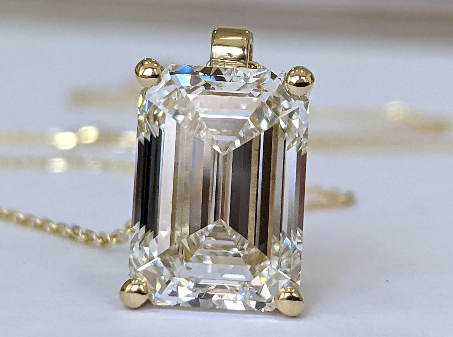 con ciondolo - 18 carati Oro giallo - 0.55 ct. tw. Diamante naturale
