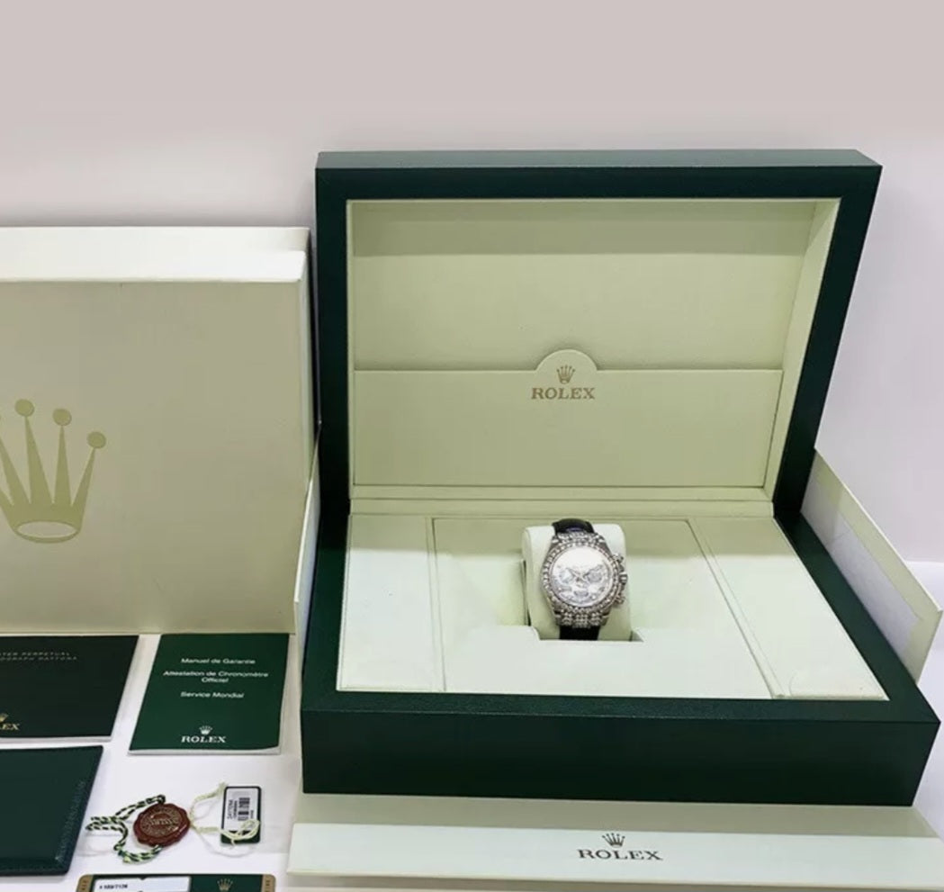 Orologio Rolex Daytona Oro Bianco 18k Madreperla Diamante
