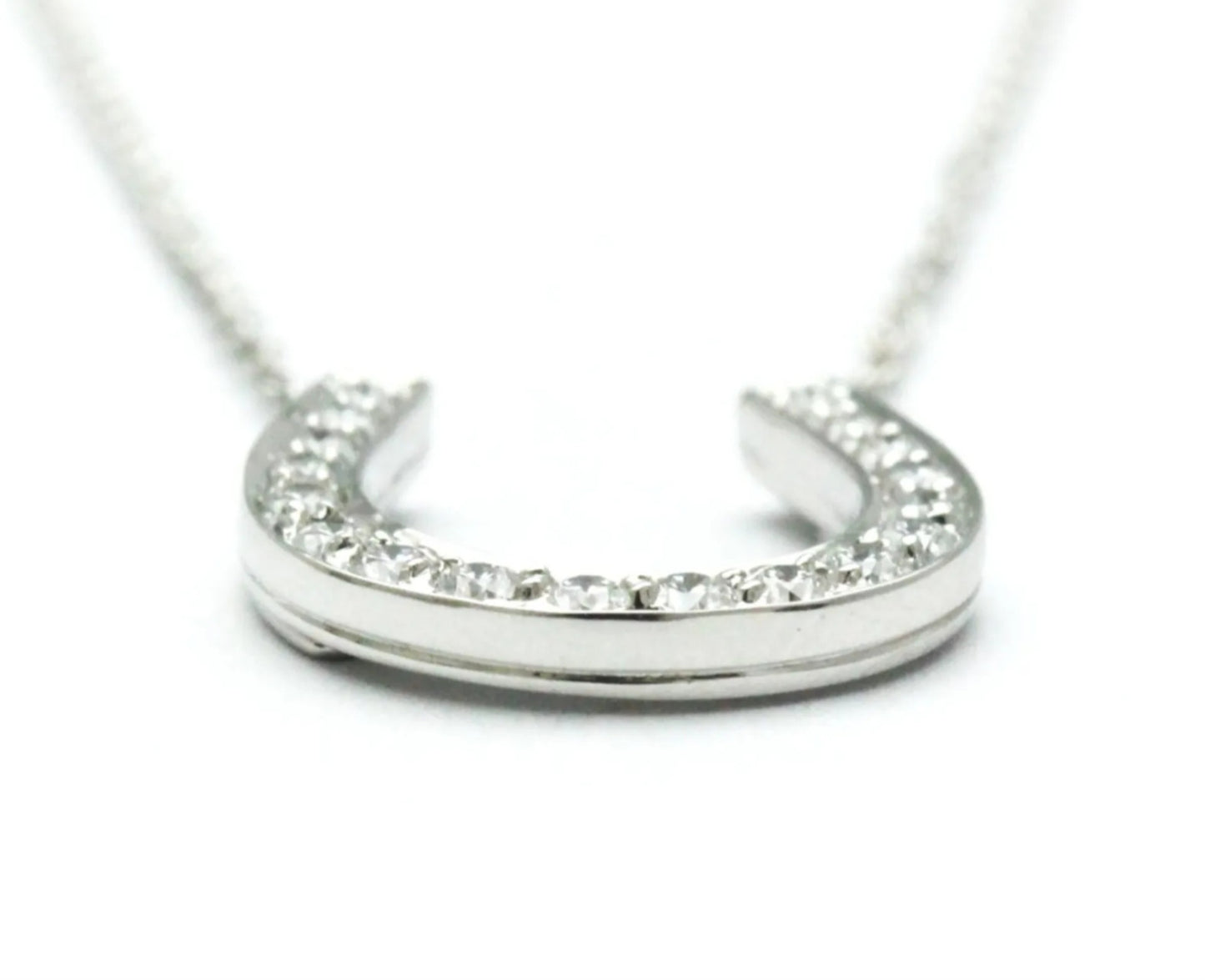 Tiffany & Co. - Collana con ciondolo oro bianco 18k- 0.54 ct diamante naturale