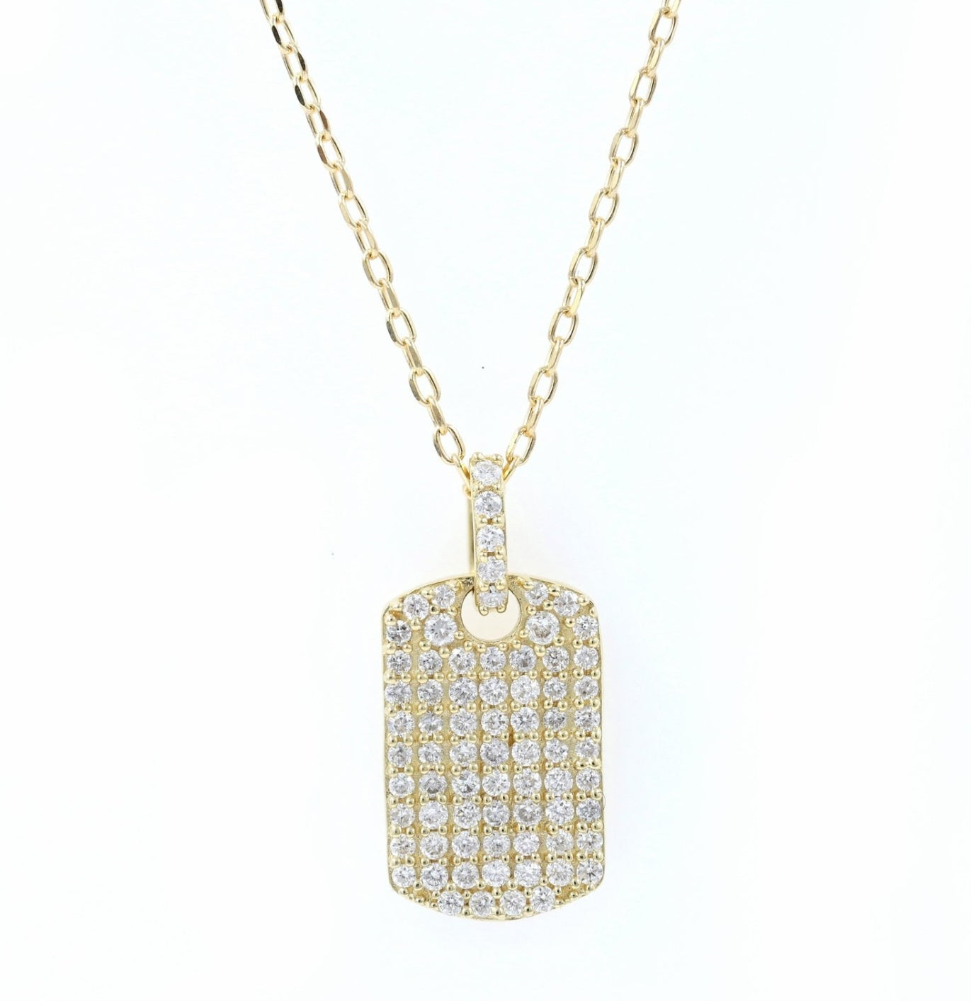 Collana con ciondolo in oro 18kt con diamanti naturali 0.33ct