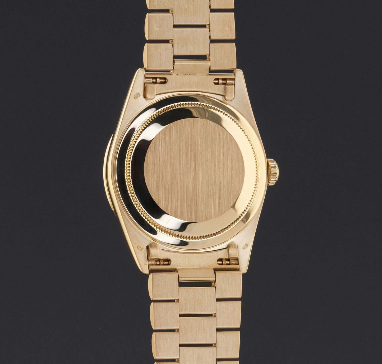 Rolex Day Date, 18388, 36mm, 1990, Yellow gold, Diamond Ruby