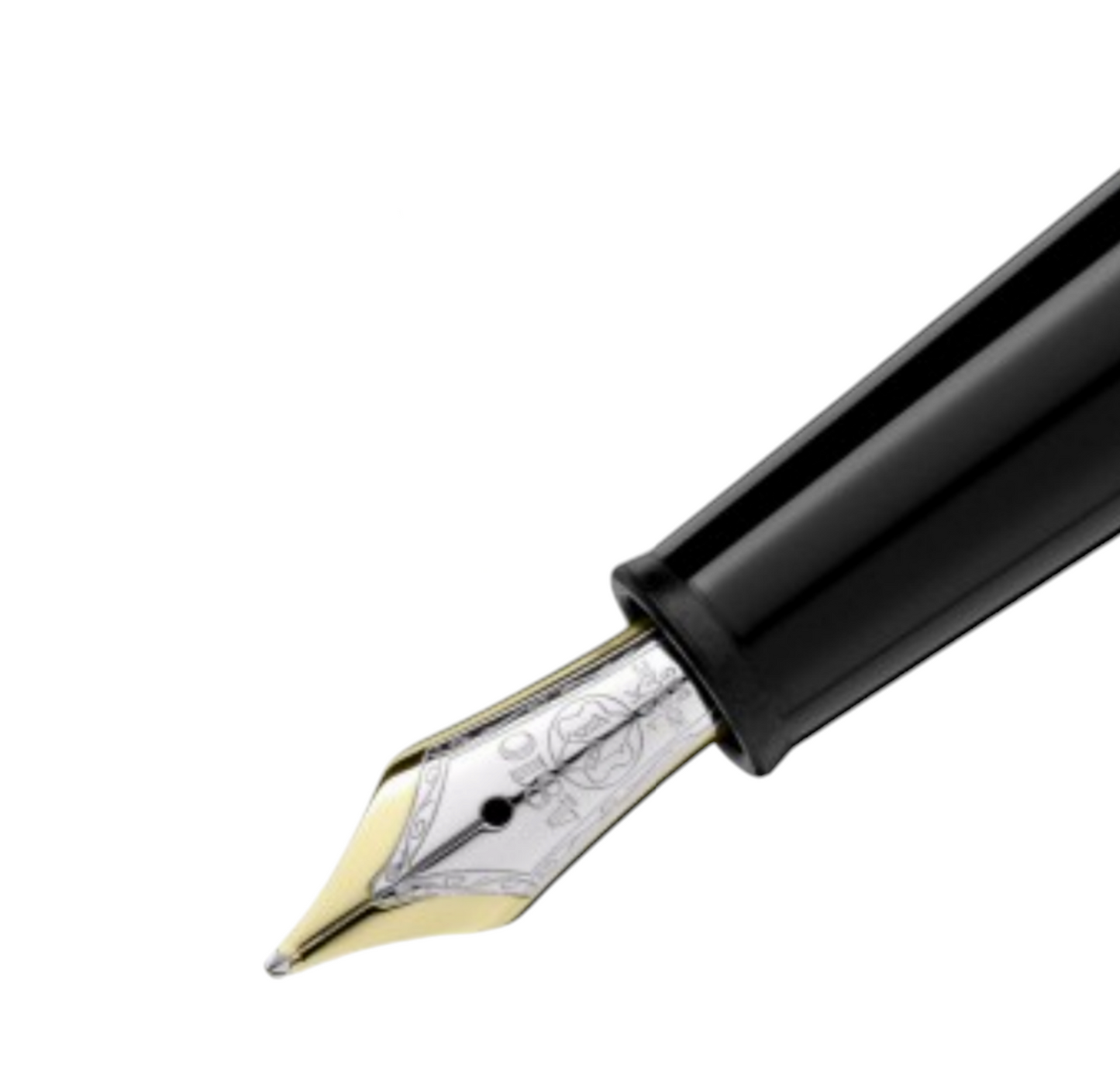 Juego de 2 bolígrafos, pluma estilográfica y bolígrafo 145 Montblanc Meisterstück Glacier Classique