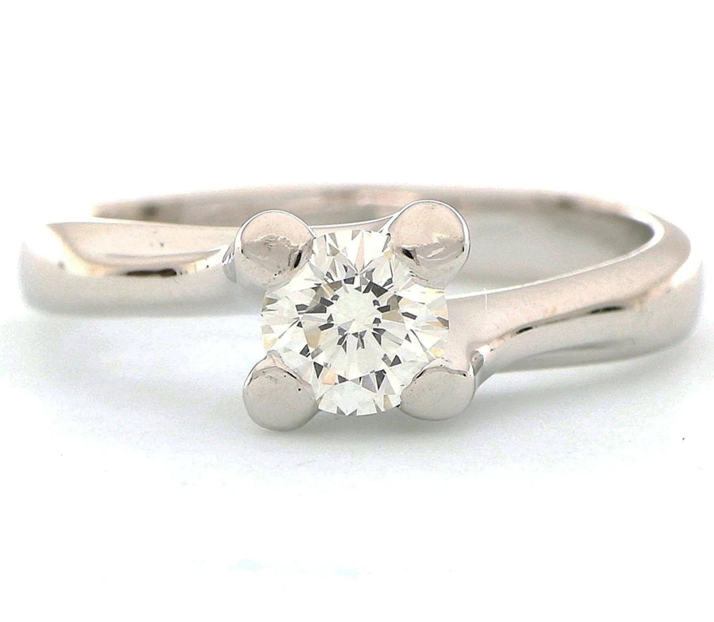 Anello - 18 carati Oro bianco - 0.35ct. tw. Diamante (Naturale)
