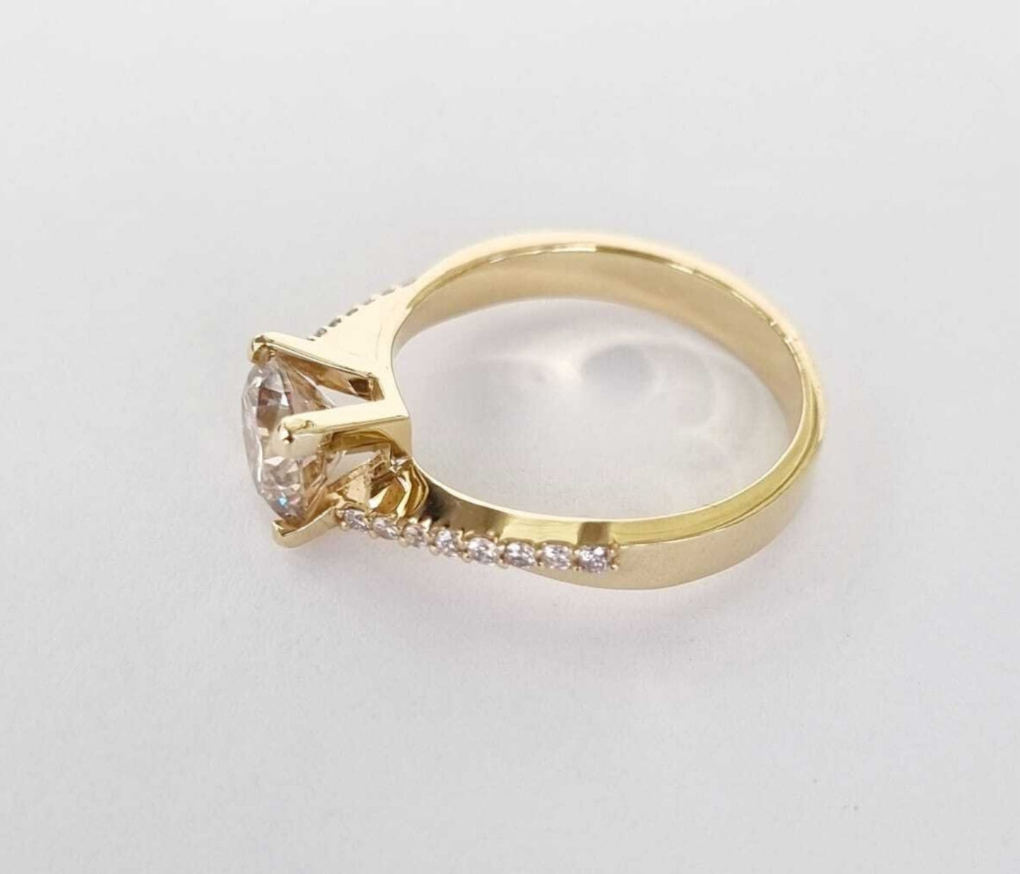 Anello di fidanzamento - 18 carati Oro giallo - 0.56 ct. tw. Diamante (Naturale)