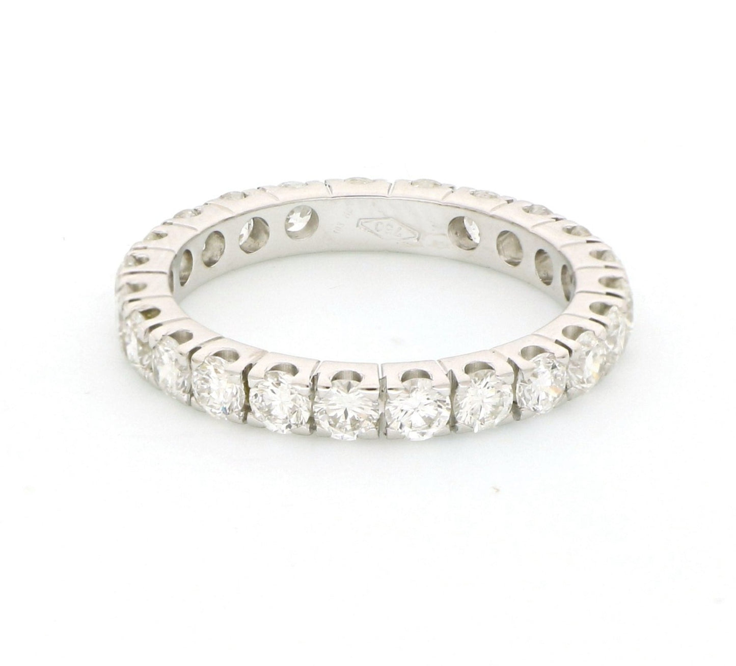 Anello riviera - 18 carati Oro bianco - 1.68ct. tw. Diamante (Naturale)
