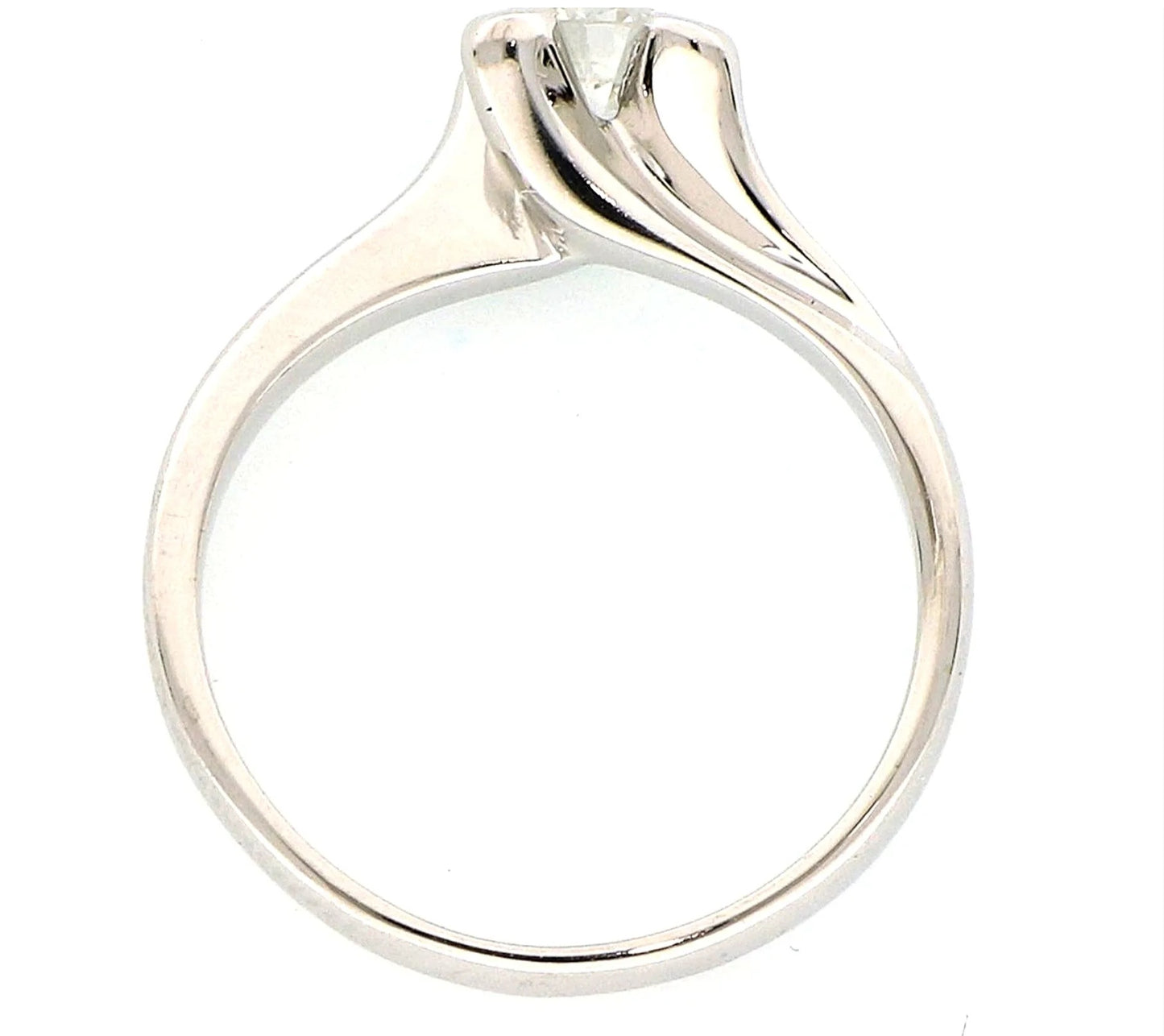 Anello - 18 carati Oro bianco - 0.35ct. tw. Diamante (Naturale)