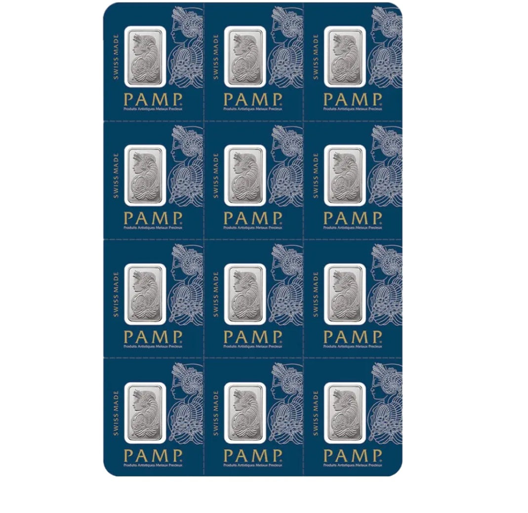 Lingotto platino multigrammo 12x1 grammo