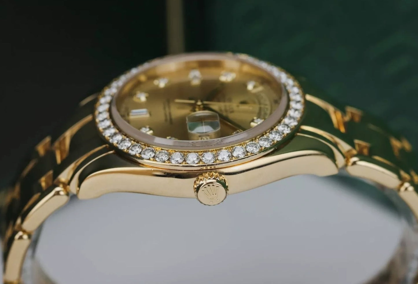 Rolex Day Date, 18348, 36mm 1993 Silver Myriad Diamond