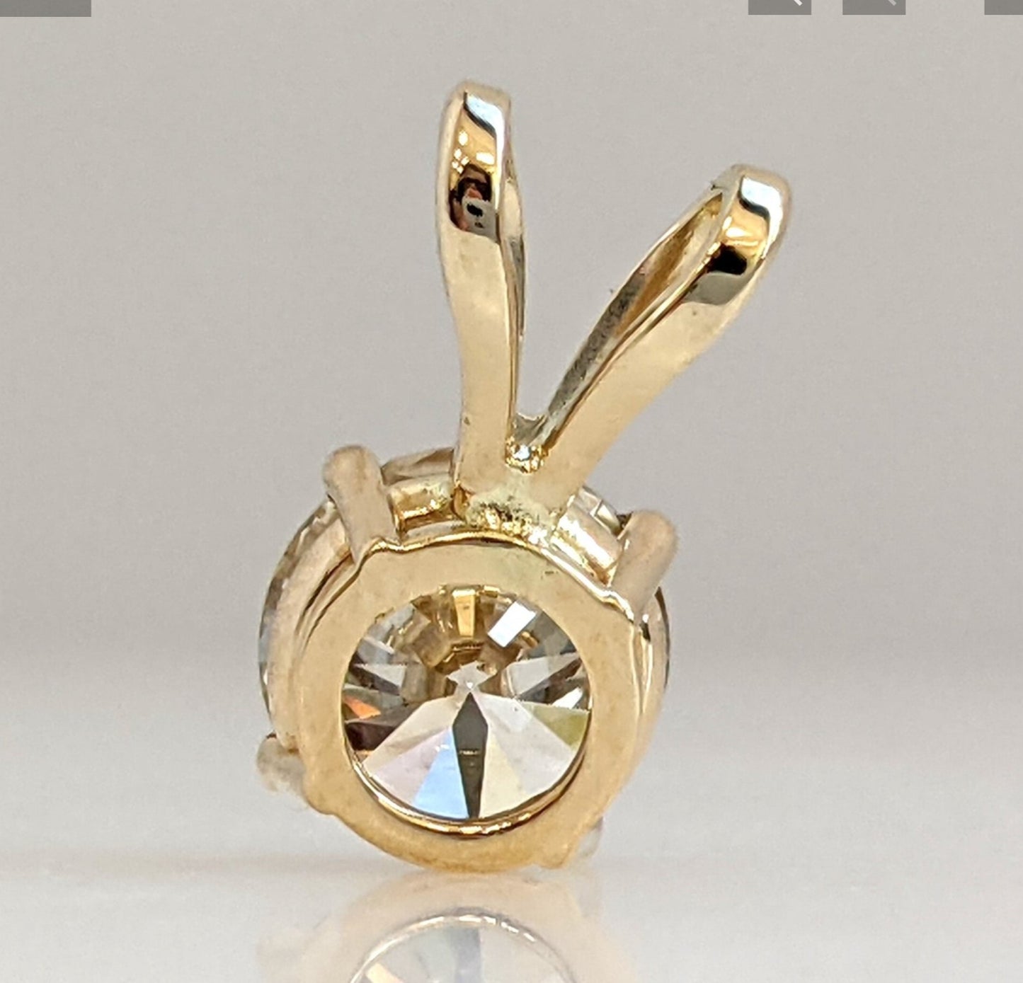 Ciondolo - 18 carati Oro giallo - 1.18ct. tw. Diamante ( naturale) -IGI