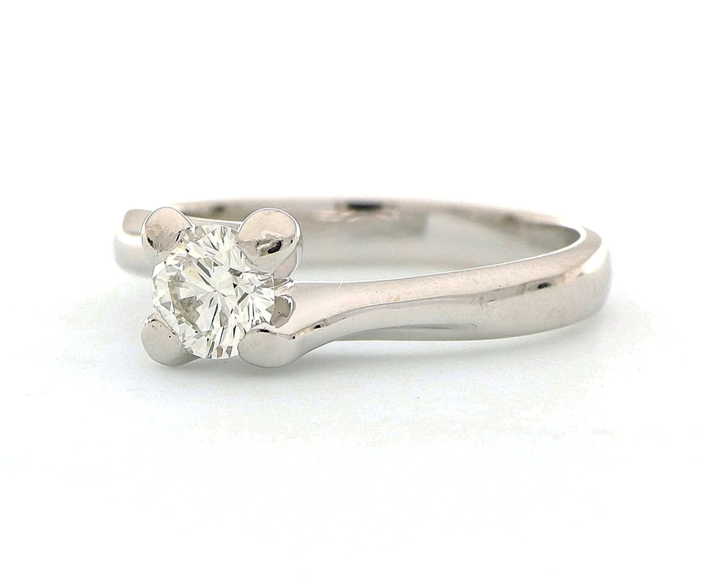 Anello - 18 carati Oro bianco - 0.35ct. tw. Diamante (Naturale)