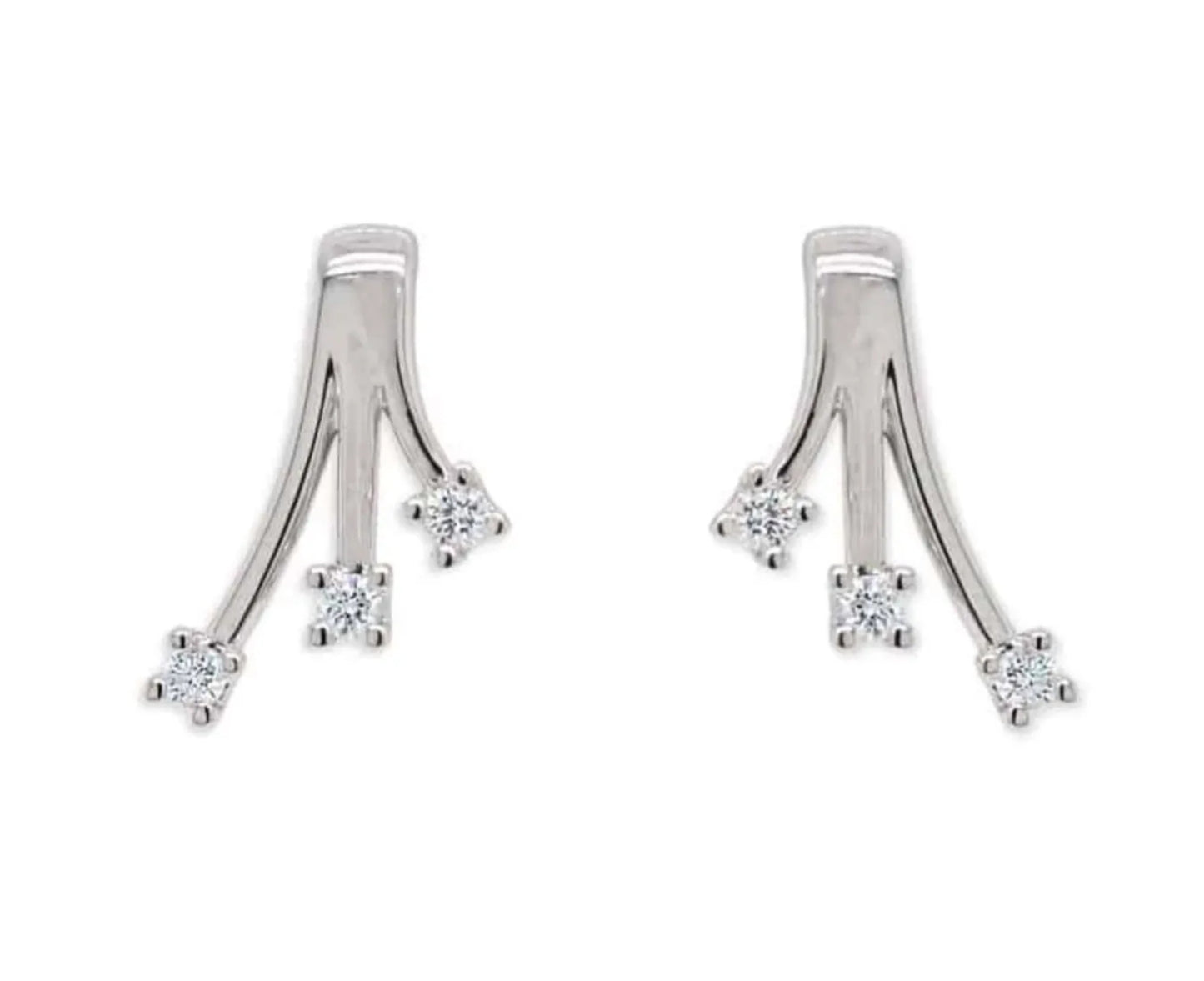 Orecchini - 18 carati Oro bianco - 0.60ct. tw. Diamante (Naturale)