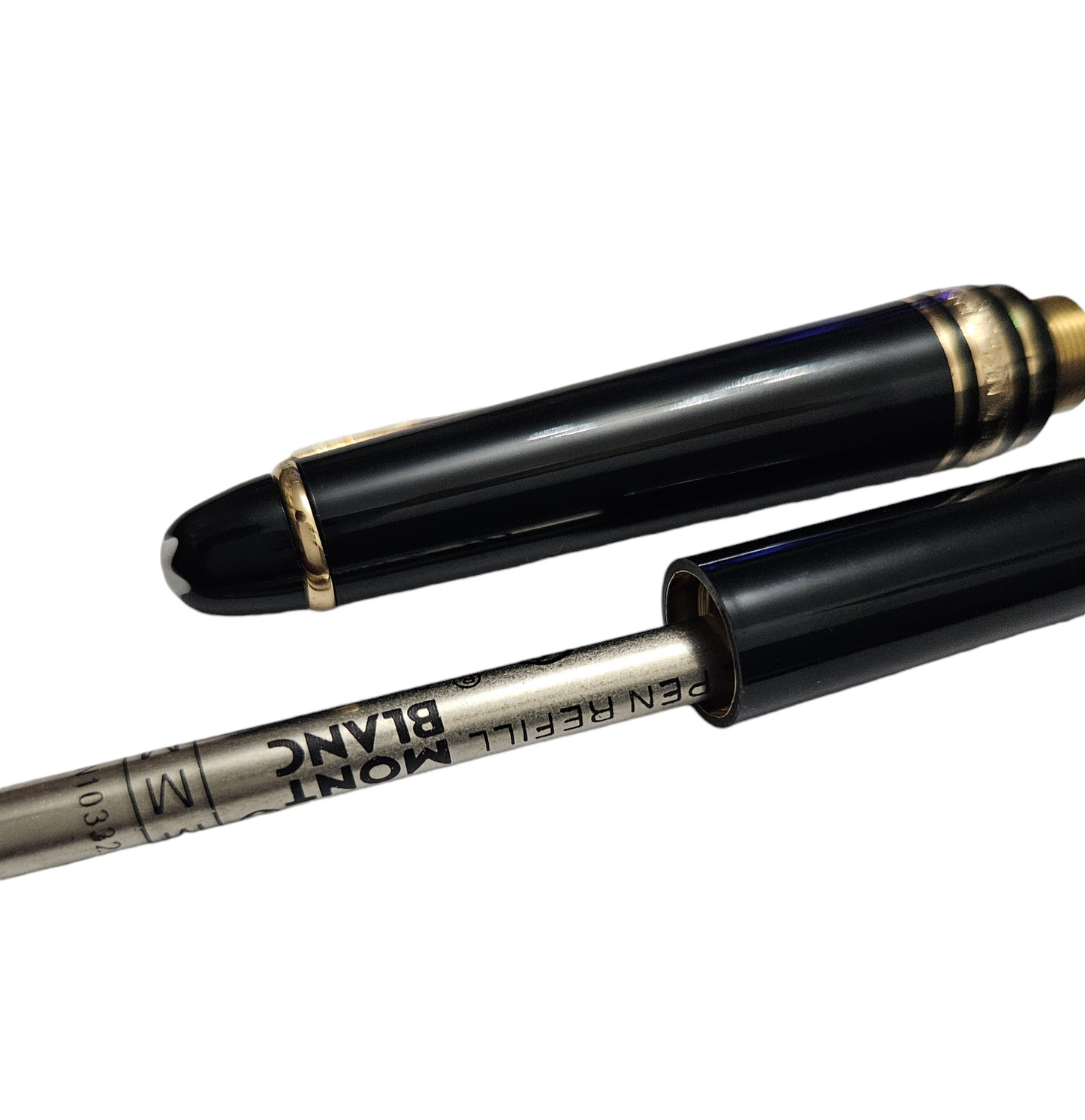 Bolígrafo Montblanc Meisterstück chapado en oro Classique