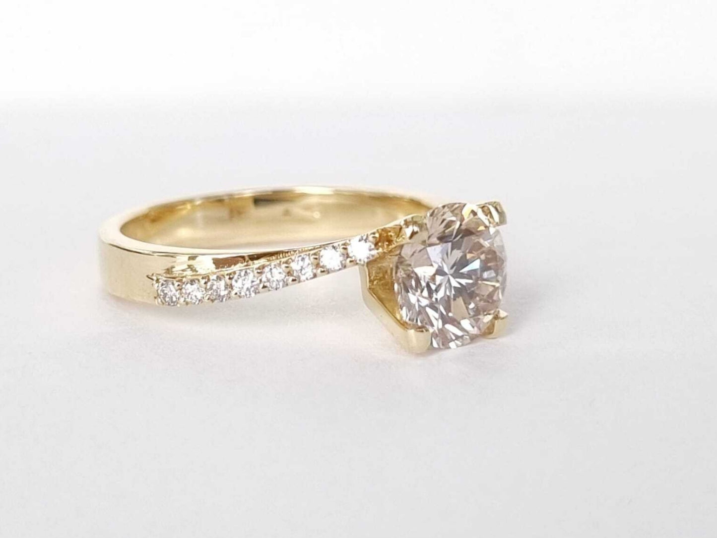 Anello di fidanzamento - 18 carati Oro giallo - 0.56 ct. tw. Diamante (Naturale)
