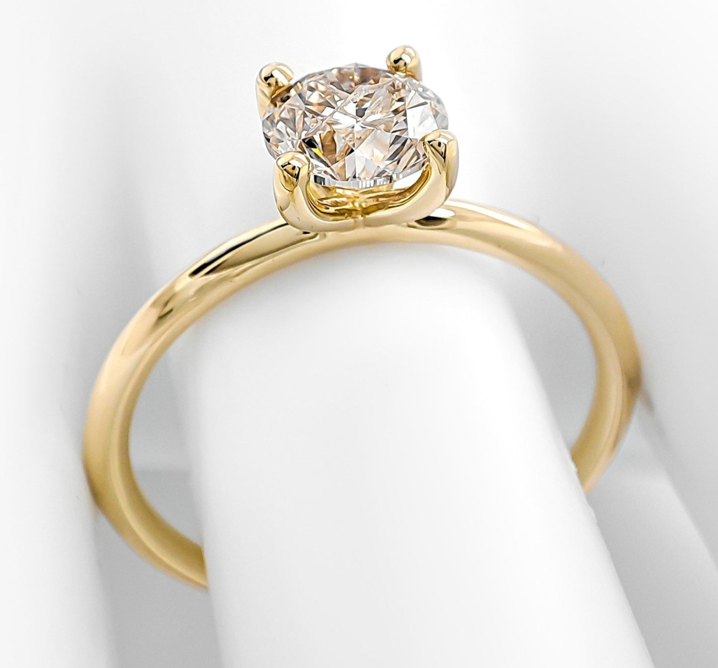 Anello di fidanzamento - 18 carati Oro giallo - 0.55ct. tw. Diamante (N