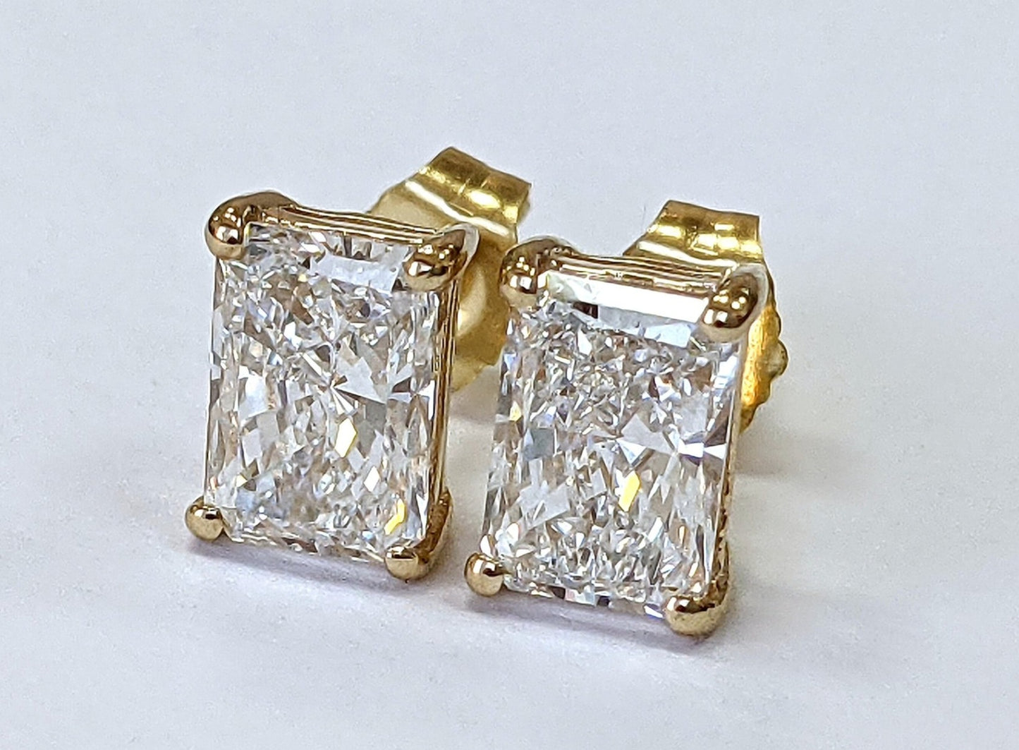 Orecchini a lobo - 18 carati Oro giallo - 2.03ct. tw. Diamante (Naturale)