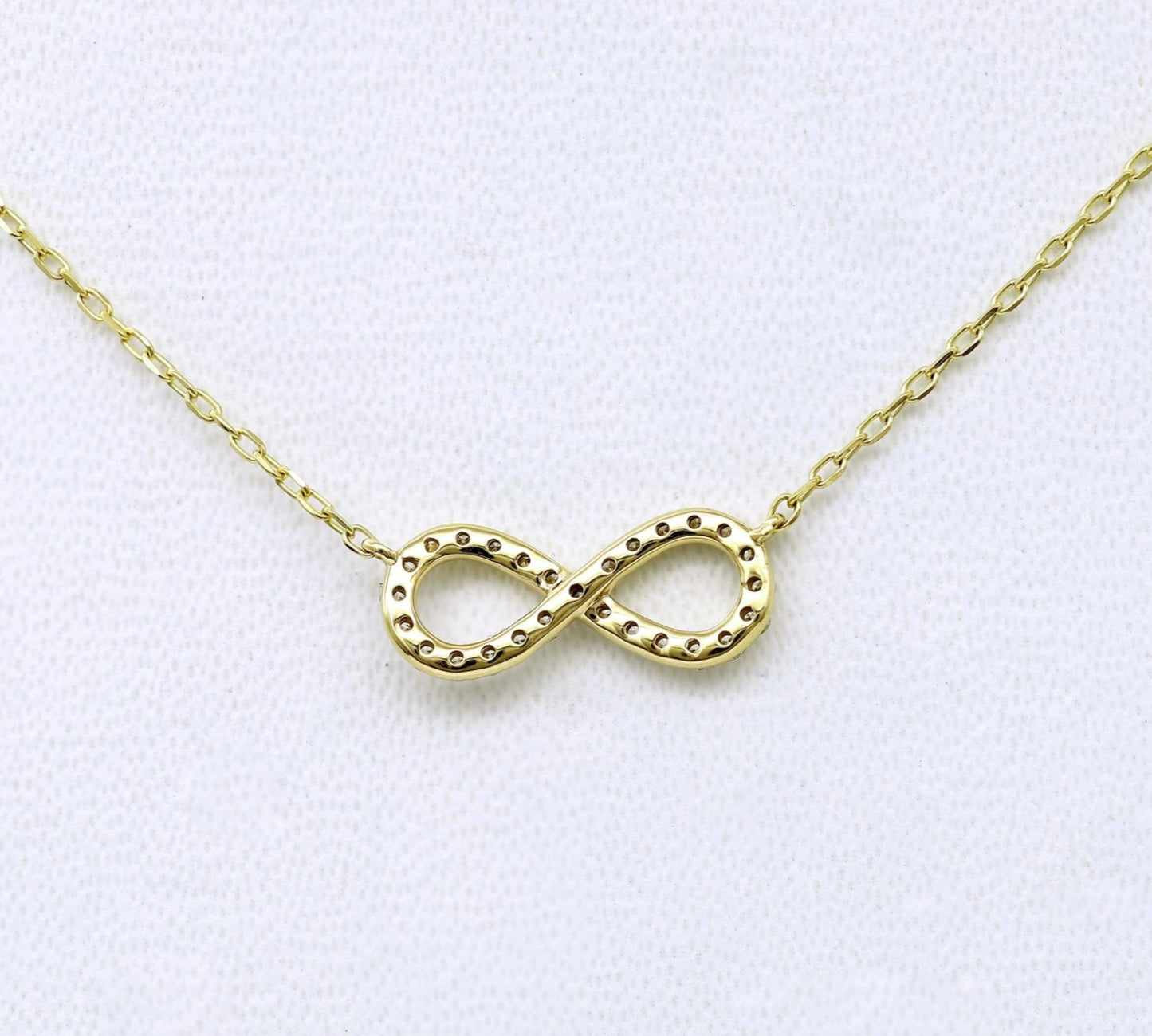 Collana con ciondolo - 18k giallo - 0.21ct. tw. Diamante (Naturale)