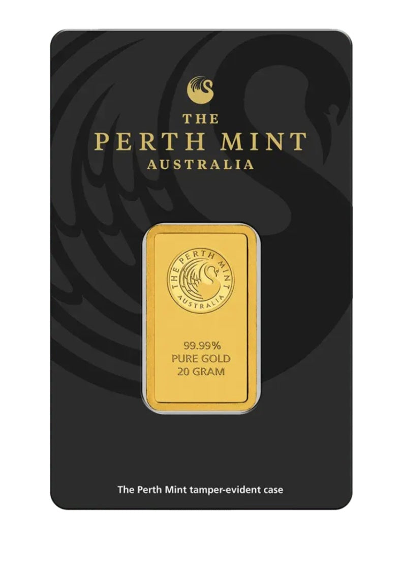 Lingotto oro puro 24k 20 grammi (the perth mint) Australia