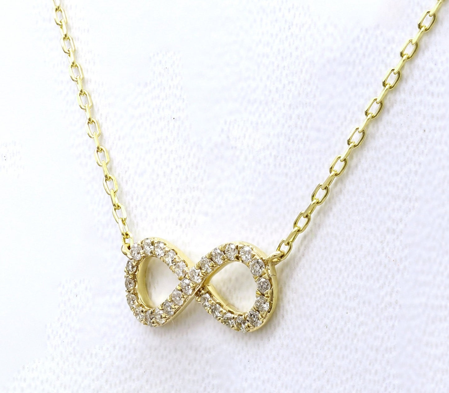 Collana con ciondolo - 18k giallo - 0.21ct. tw. Diamante (Naturale)