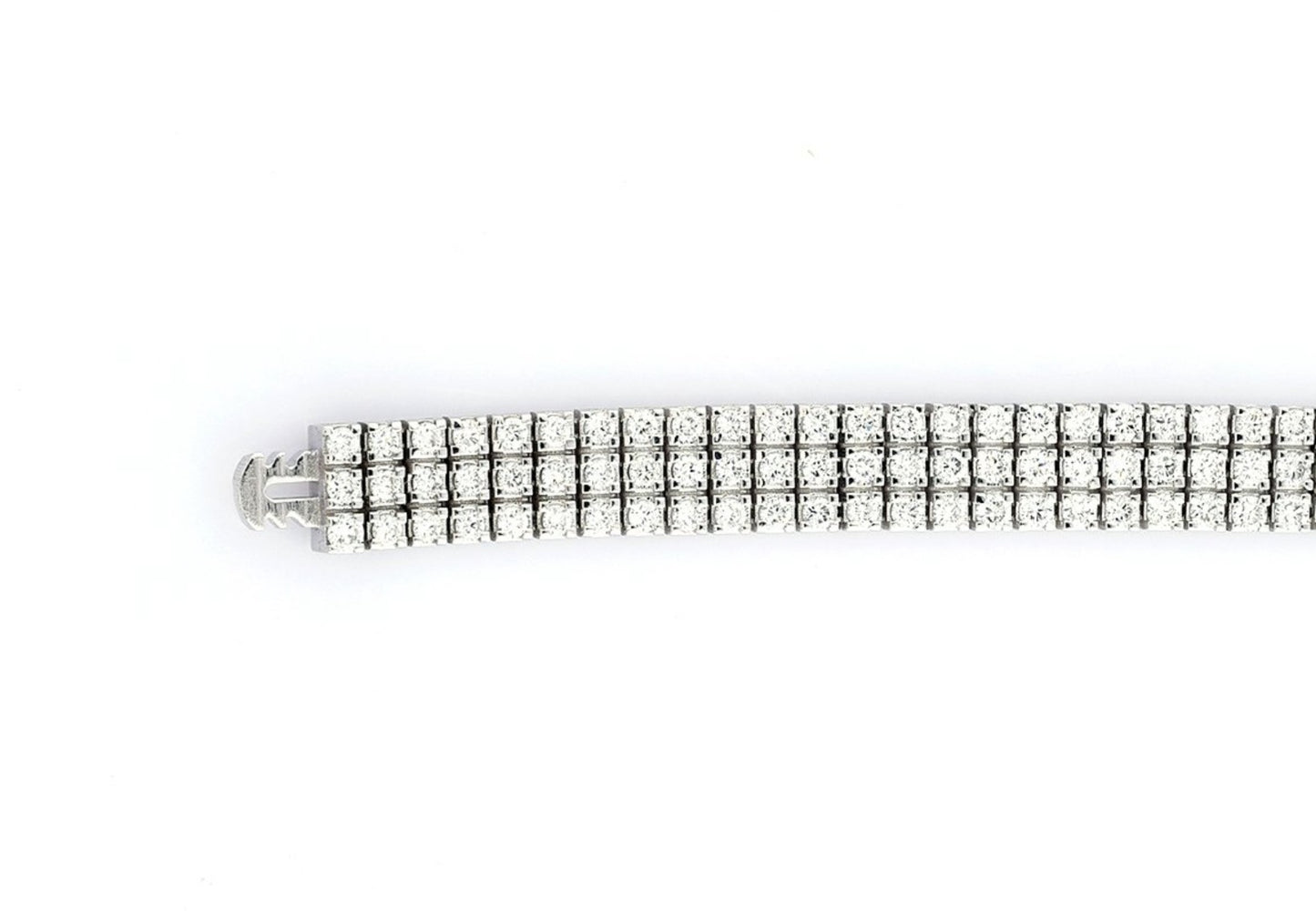 Bracciale tennis in oro bianco e diamanti naturali 5.00ct