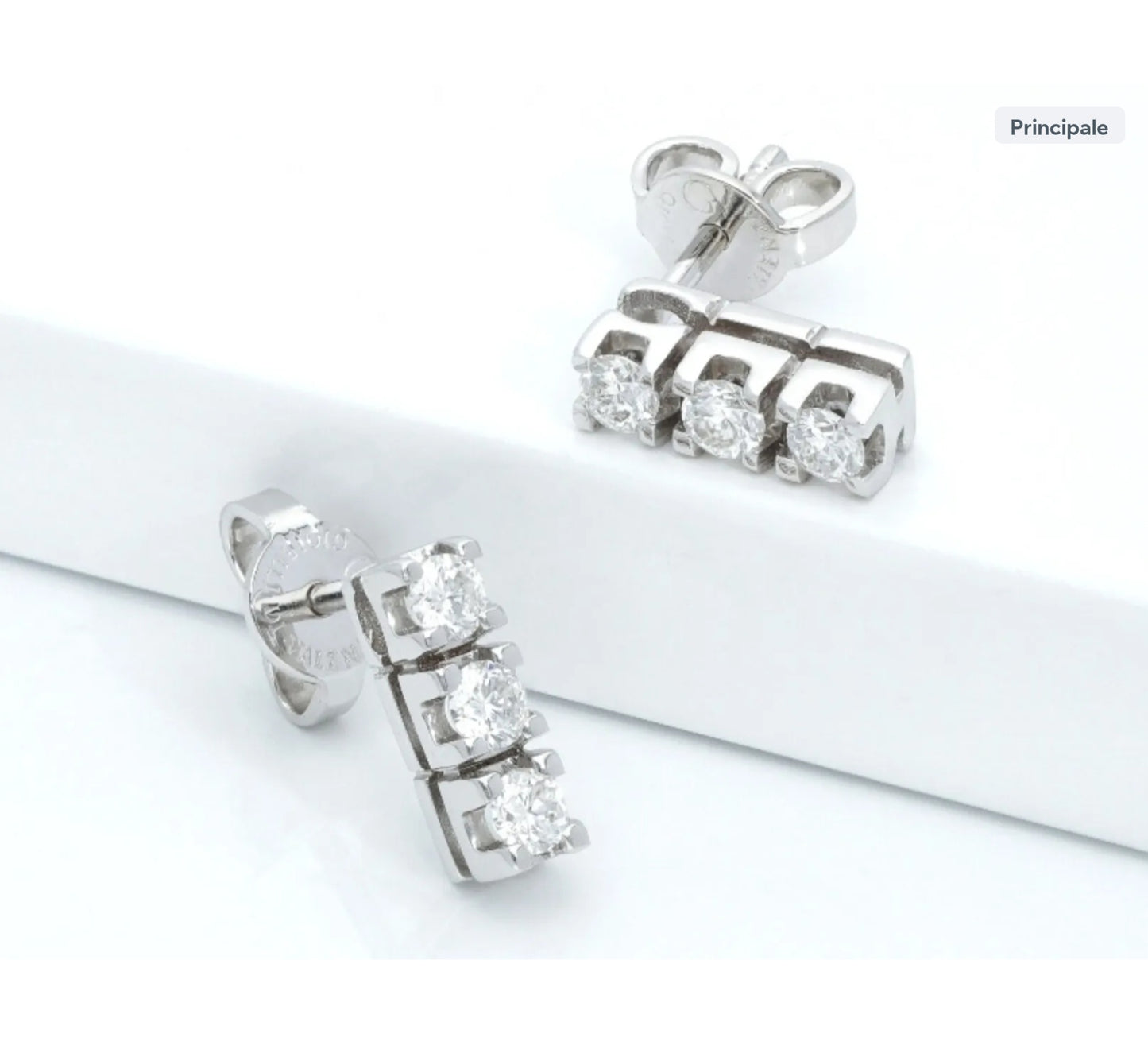 Orecchini - 18 carati Oro bianco - 0.30ct. tw. Diamante (Naturale)